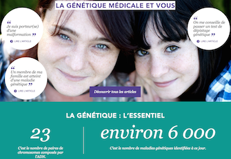 Génétique médicale : un nouveau site pour explorer notre ADN