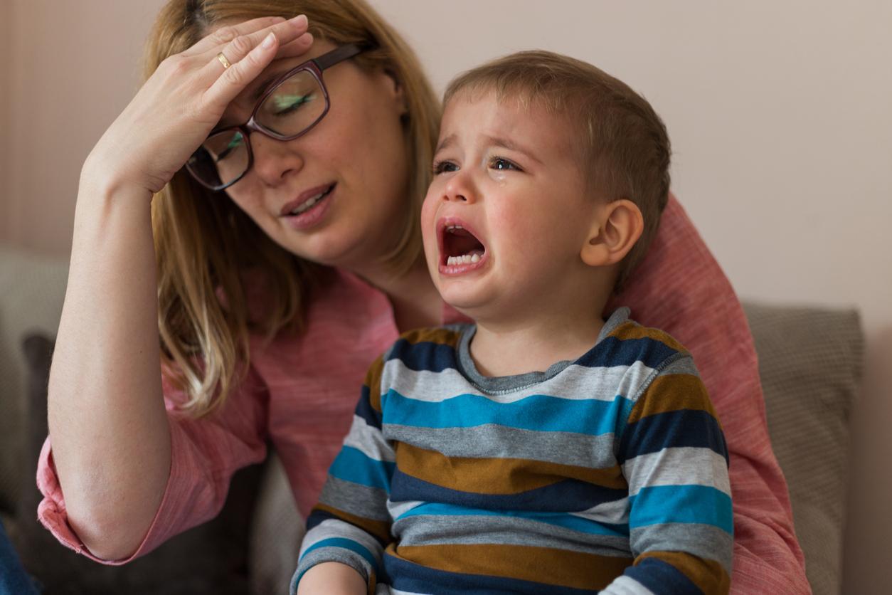 Colère de l'enfant : une crise \