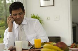 Le petit déjeuner bon pour le coeur des hommes 