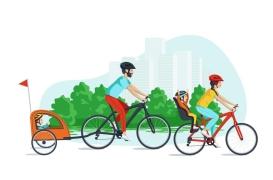 Trajets domicile-école à vélo : quand le parent pédale, l'enfant suffoque !