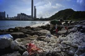 Hong-Kong : plages fermées après une marée blanche d’huile de palme