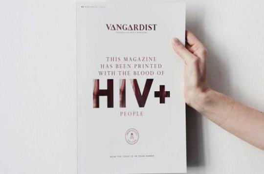 VIH : un magazine imprimé avec du sang de séropositifs